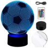LAMPKA NOCNA 3D LED PIŁKA NOŻNA