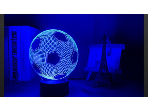 LAMPKA NOCNA 3D LED PIŁKA NOŻNA