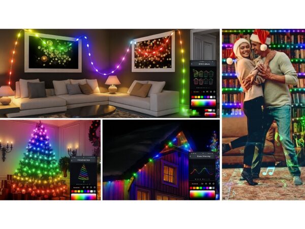 LAMPKI INTELIGENTNE 150 LED USB APP BLUETOOTH