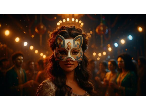 MASKA KOTA DIY 6SZT AKCESORIA