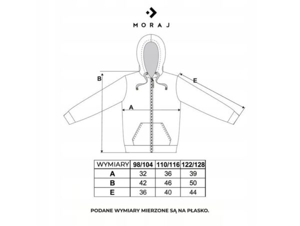 MORAJ BLUZA DZIEWCZĘCA - czarny 122-128