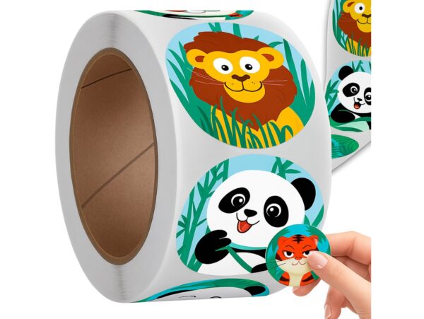 NAKLEJKI MOTYWACYJNE ROLKA 500SZT