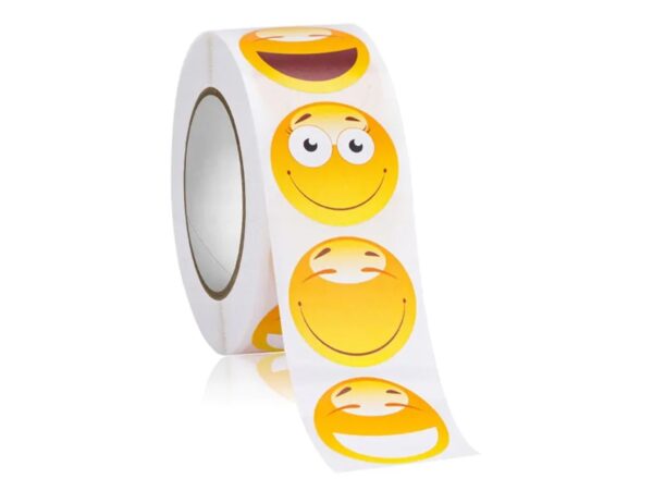 NAKLEJKI MOTYWACYJNE ROLKA 500SZT - buźki