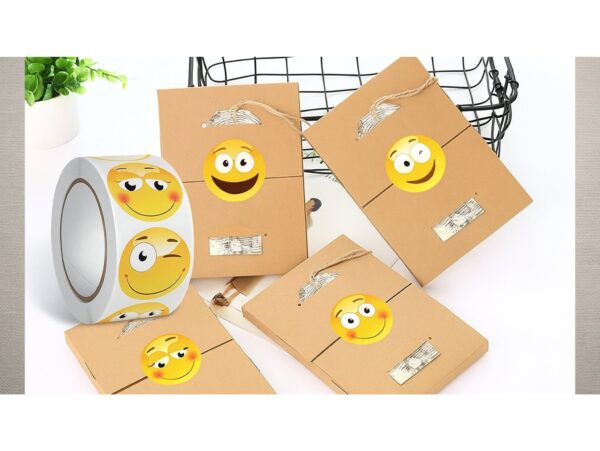 NAKLEJKI MOTYWACYJNE ROLKA 500SZT - buźki