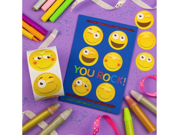 NAKLEJKI MOTYWACYJNE ROLKA 500SZT - buźki