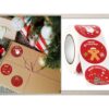 NAKLEJKI ŚWIĄTECZNE ROLKA 500SZT - wzór 4