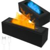 NAWILŻACZ POWIETRZA DYFUZOR PŁOMIEŃ 25 x 8 x 7 CM - czarny