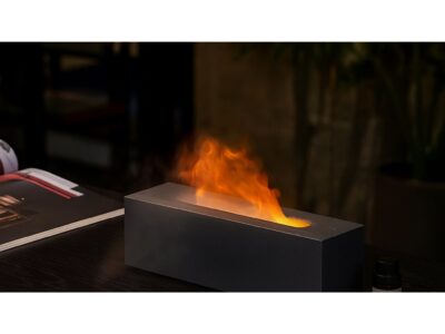 NAWILŻACZ POWIETRZA DYFUZOR PŁOMIEŃ 25 x 8 x 7 CM - czarny