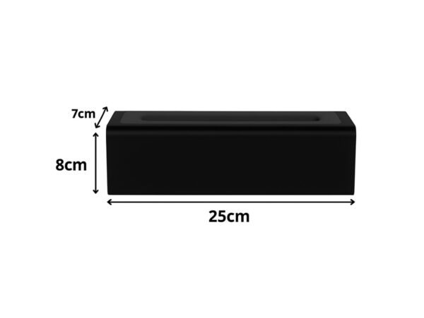 NAWILŻACZ POWIETRZA DYFUZOR PŁOMIEŃ 25 x 8 x 7 CM - czarny