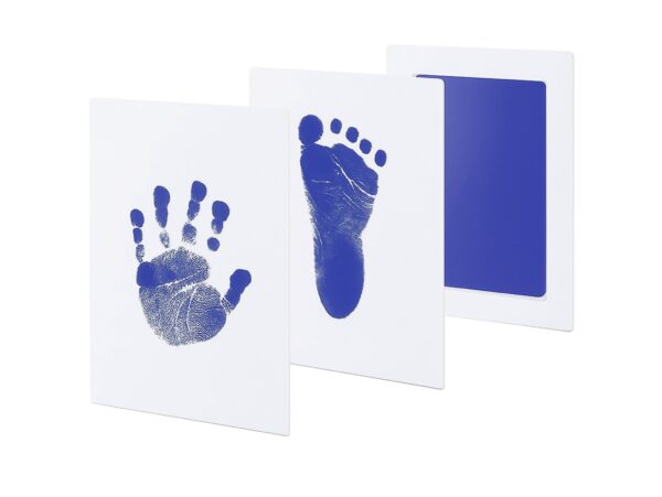 ODCISK RĄCZKI STÓPKI NIEBRUDZĄCY - niebieski