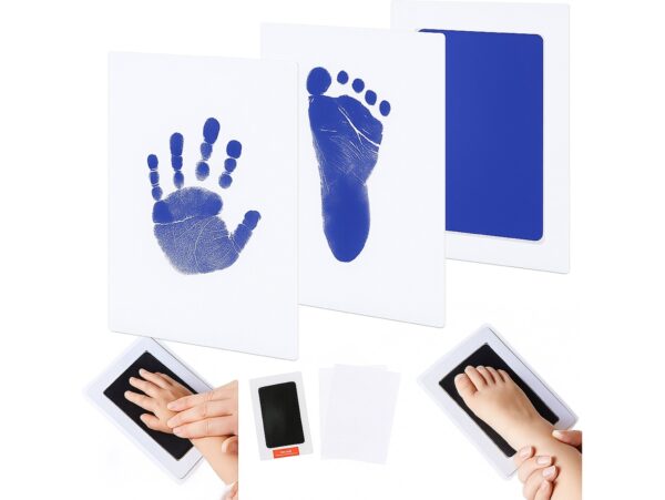 ODCISK RĄCZKI STÓPKI NIEBRUDZĄCY - niebieski