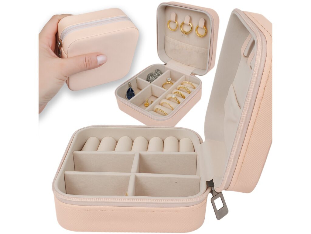 ORGANIZER NA BIŻUTERIE - brzoskwioniowy