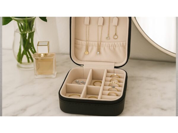 ORGANIZER NA BIŻUTERIE - ciemny szary