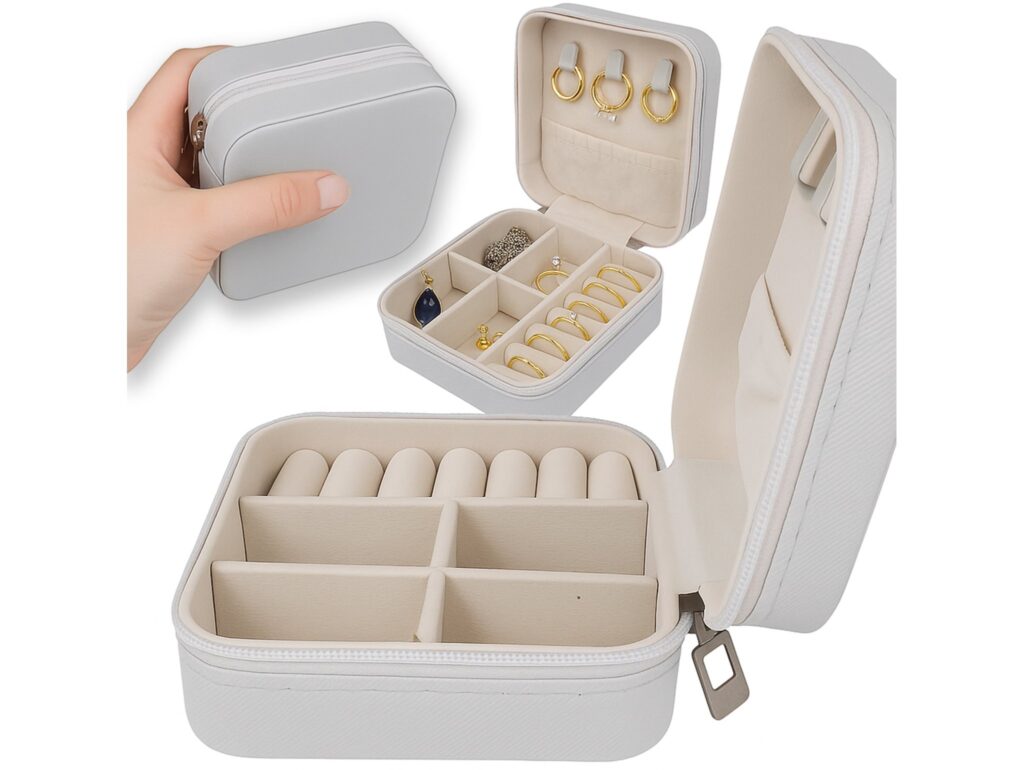 ORGANIZER NA BIŻUTERIE - jasny szary