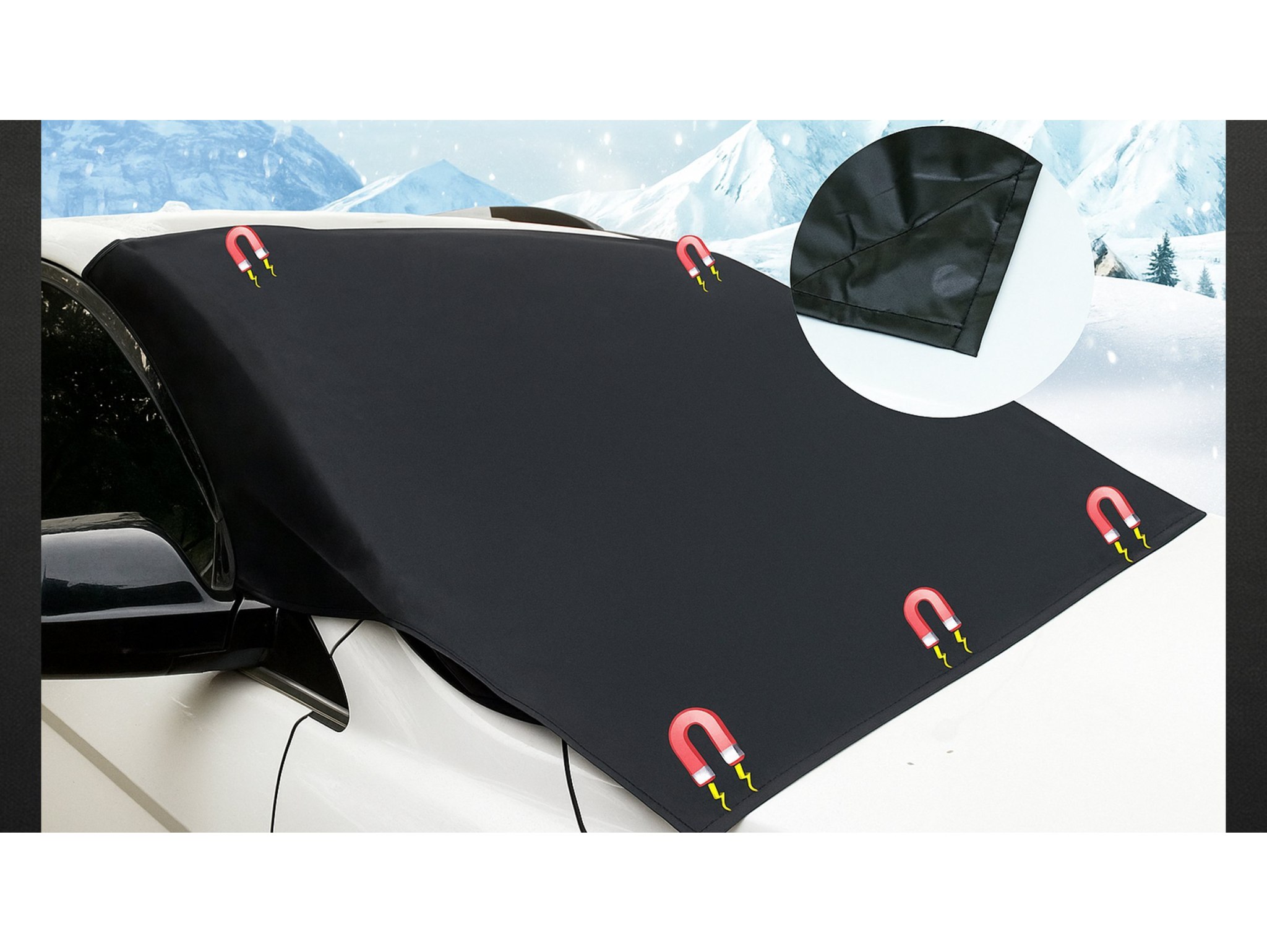 OSŁONA MAGNETYCZNA KURTYNA PRZEDNIEJ SZYBY TYP2