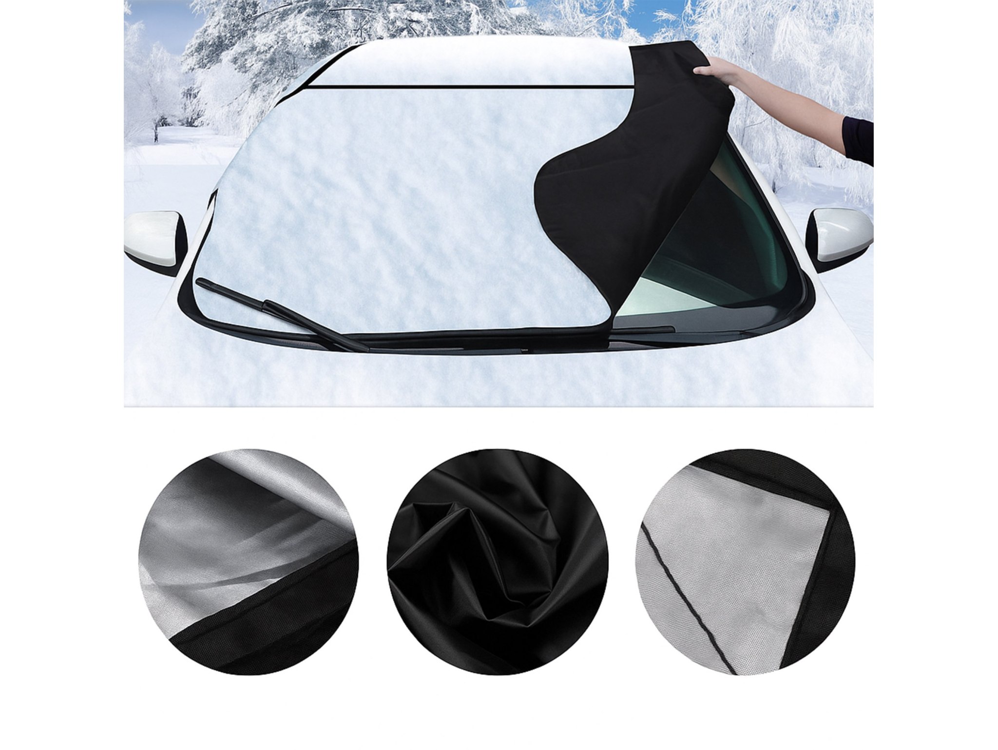 OSŁONA MAGNETYCZNA KURTYNA PRZEDNIEJ SZYBY TYP2