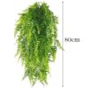 PAPROĆ PAPROTKA SZTUCZNA GAŁĄZKA ZWISAJĄCA 80CM
