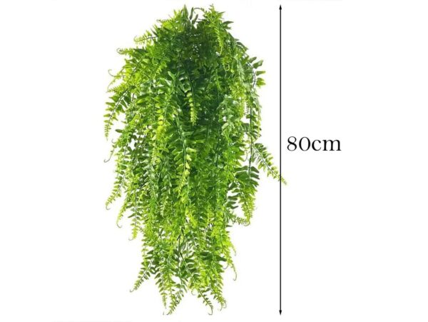 PAPROĆ PAPROTKA SZTUCZNA GAŁĄZKA ZWISAJĄCA 80CM