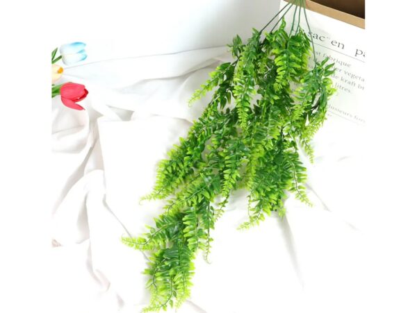 PAPROĆ PAPROTKA SZTUCZNA GAŁĄZKA ZWISAJĄCA 80CM