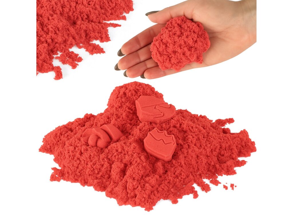 PIASEK KINETYCZNY PIASKOLINA 1KG ZAPAS - czerwony