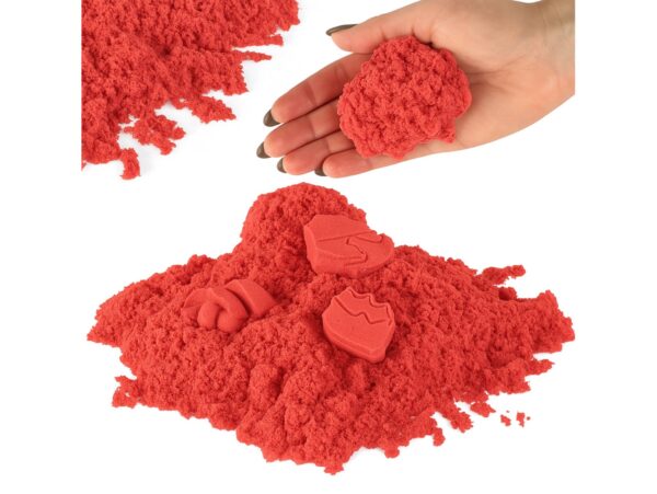 PIASEK KINETYCZNY PIASKOLINA 1KG ZAPAS - czerwony