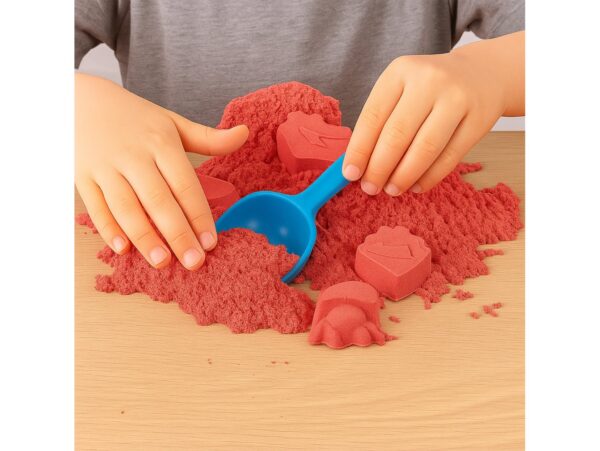 PIASEK KINETYCZNY PIASKOLINA 1KG ZAPAS - czerwony