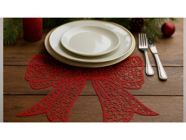 PODKŁADKA NA STÓŁ MATA KOKARDA 38x35 - czerwony