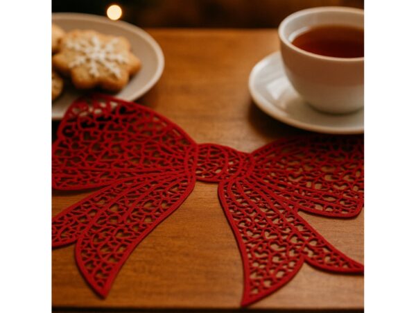 PODKŁADKA NA STÓŁ MATA KOKARDA 38x35 - czerwony