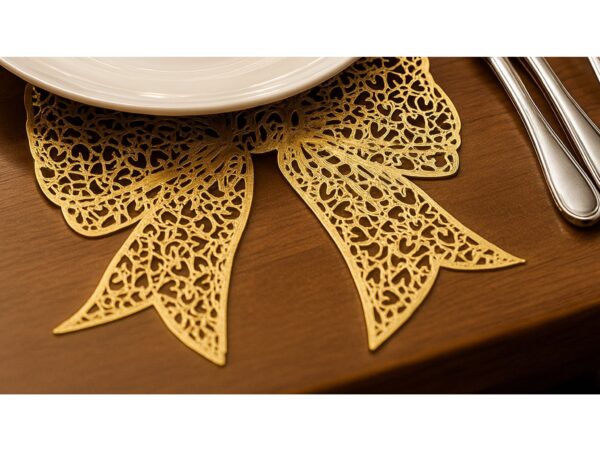 PODKŁADKA NA STÓŁ MATA KOKARDA 38x35 - złoty