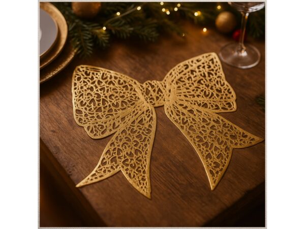 PODKŁADKA NA STÓŁ MATA KOKARDA 38x35 - złoty