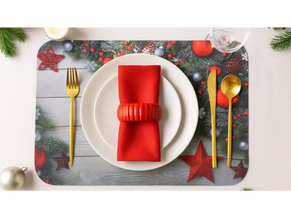 PODKŁADKA NA STÓŁ MATA ŚWIĄTECZNA 40x30 8SZT.