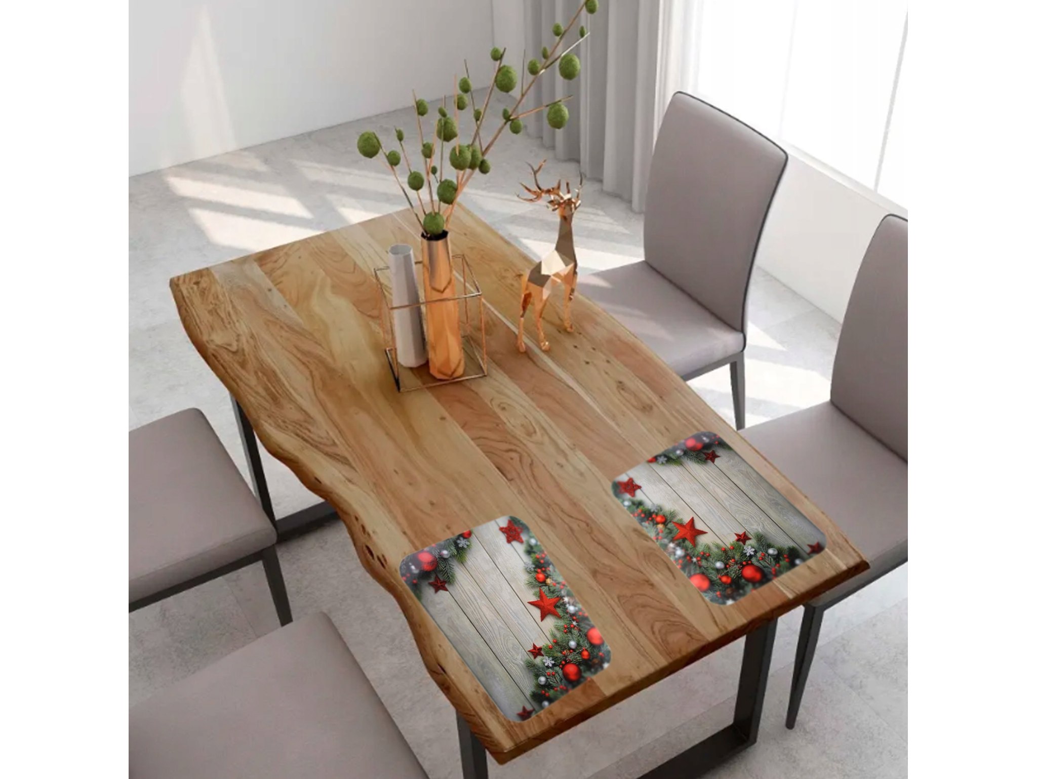 PODKŁADKA NA STÓŁ MATA ŚWIĄTECZNA 40x30 8SZT.