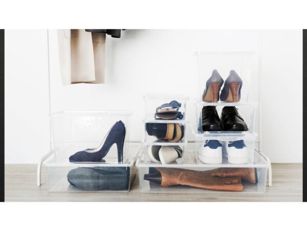 POJEMNIK NA OBUWIE 9,5L PUDEŁKO POKRYWA ORGANIZER