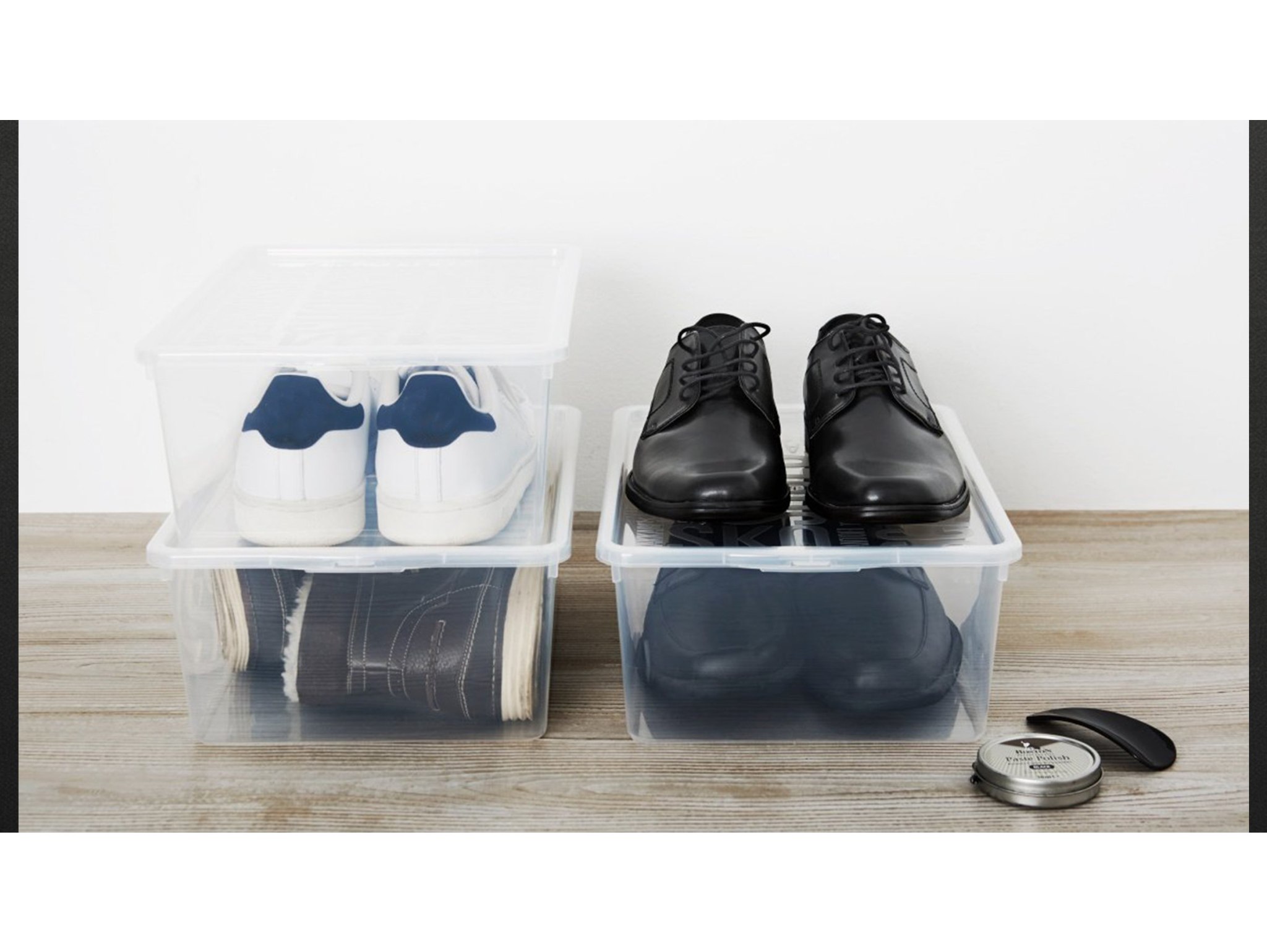 POJEMNIK NA OBUWIE 9,5L PUDEŁKO POKRYWA ORGANIZER