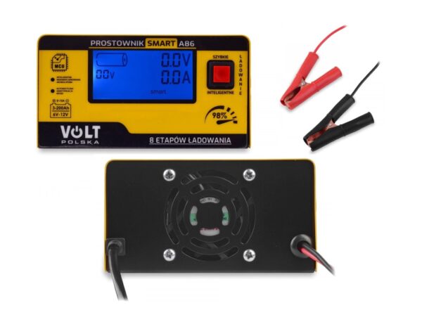 PROSTOWNIK ŁADOWARKA DO AKUMULATORA LCD 6V 12V 15A