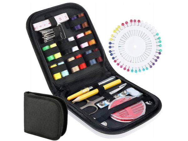 PRZYBORNIK KRAWIECKI ZESTAW DO SZYCIA 98 ELEMENTÓW