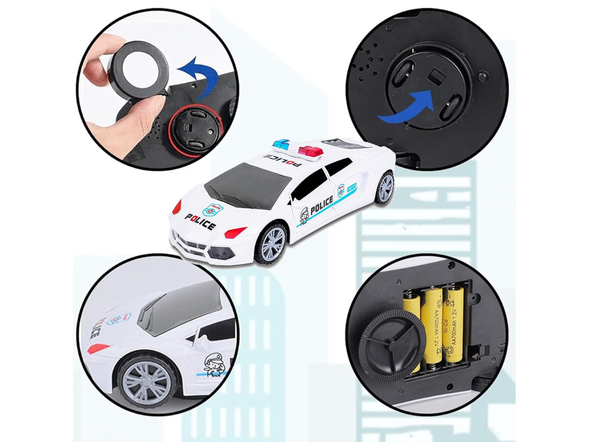 SAMOCHÓD POLICYJNY AUTO OBROTOWE