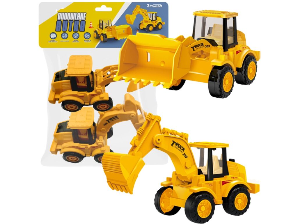 SAMOCHODZIKI AUTKA ZABAWKI 2SZT - koparki