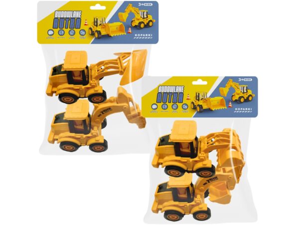 SAMOCHODZIKI AUTKA ZABAWKI 2SZT - koparki