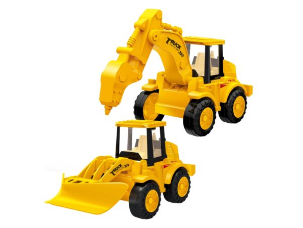 SAMOCHODZIKI AUTKA ZABAWKI 2SZT - koparki