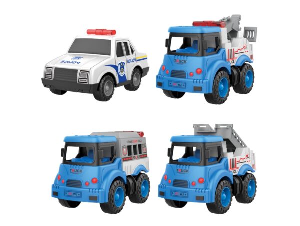 SAMOCHODZIKI AUTKA ZABAWKI 2SZT - policja