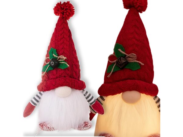 SKRZAT KRASNAL ŚWIĄTECZNY ŚWIECĄCY LED - czerwony