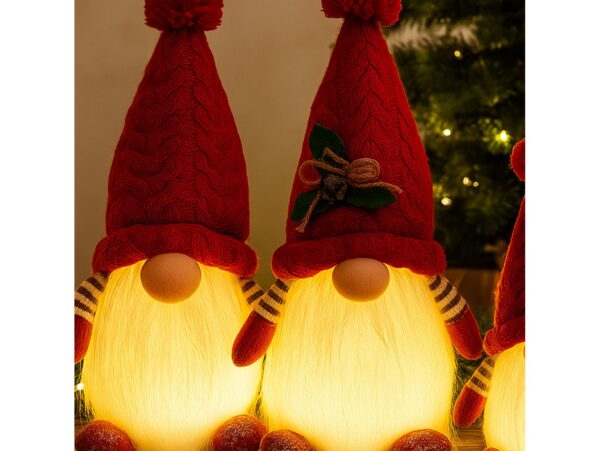 SKRZAT KRASNAL ŚWIĄTECZNY ŚWIECĄCY LED - czerwony