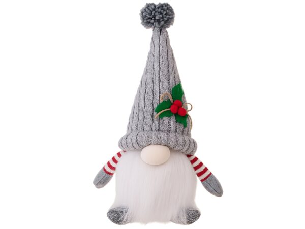 SKRZAT KRASNAL ŚWIĄTECZNY ŚWIECĄCY LED - szary