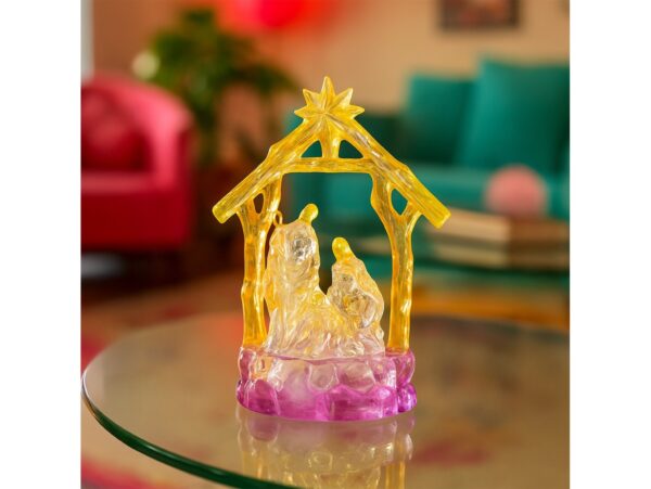 SZOPKA LED ŚWIĄTECZNA BOŻONARODZENIOWA 13,5CM - wzór 2