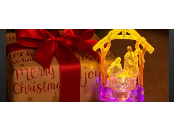 SZOPKA LED ŚWIĄTECZNA BOŻONARODZENIOWA 13,5CM - wzór 2