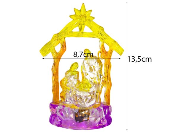 SZOPKA LED ŚWIĄTECZNA BOŻONARODZENIOWA 13,5CM - wzór 2