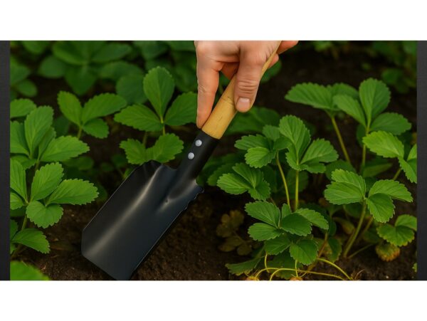 SZUFELKA METALOWA Z DREWNIANĄ RĄCZKĄ 37CM