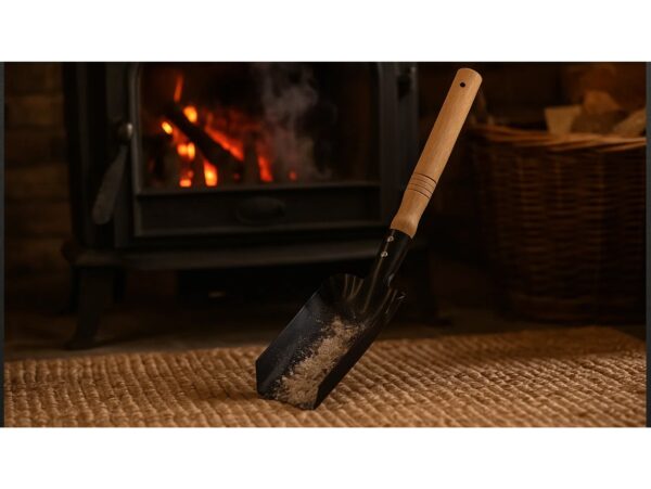 SZUFELKA METALOWA Z DREWNIANĄ RĄCZKĄ 37CM