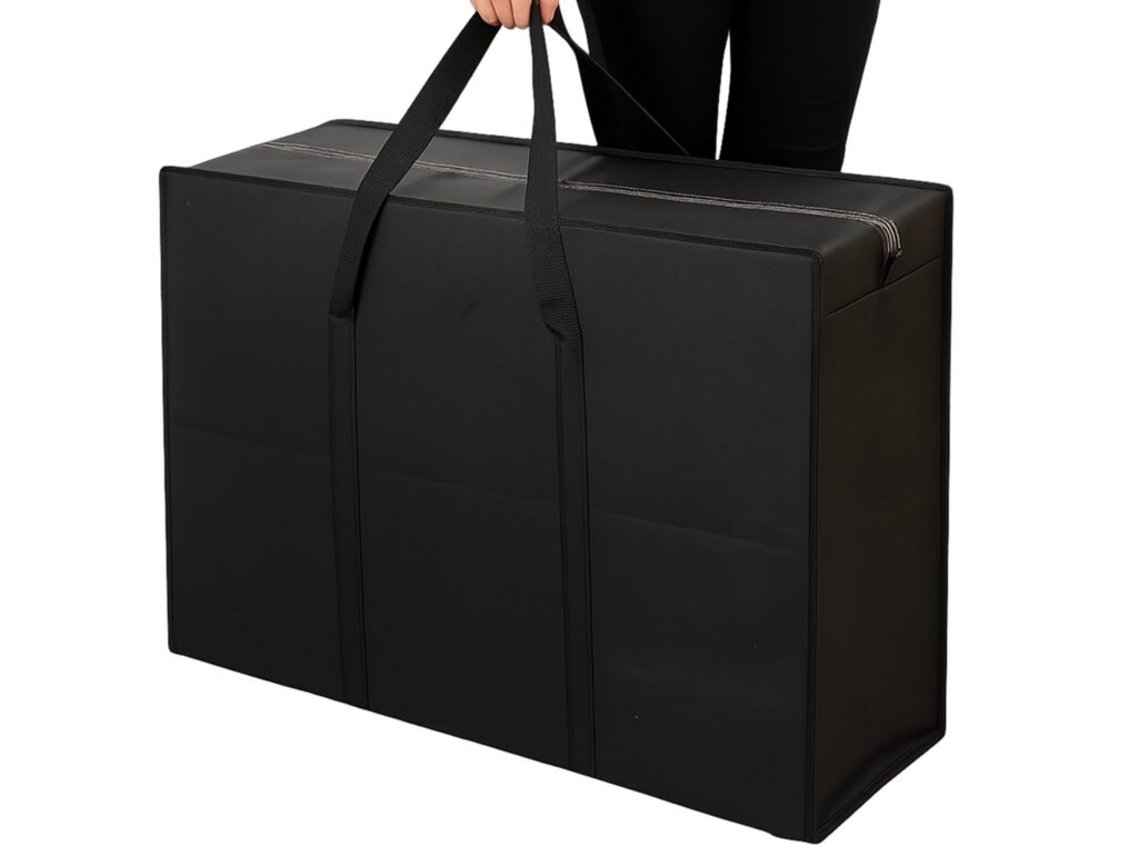 TORBA DO PRZECHOWYWANIA Z WŁÓKNINY 78x55x25cm - czarny